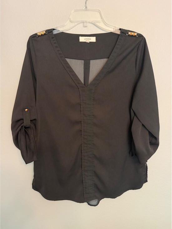 Umgee Tops - Umgee Hi-Lo Semi Sheer Blouse Women’s Large